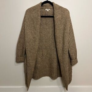 eesome Knit Cardigan Sweater Chunky Relaxed Fit Oversized Minimalist Cable Knit